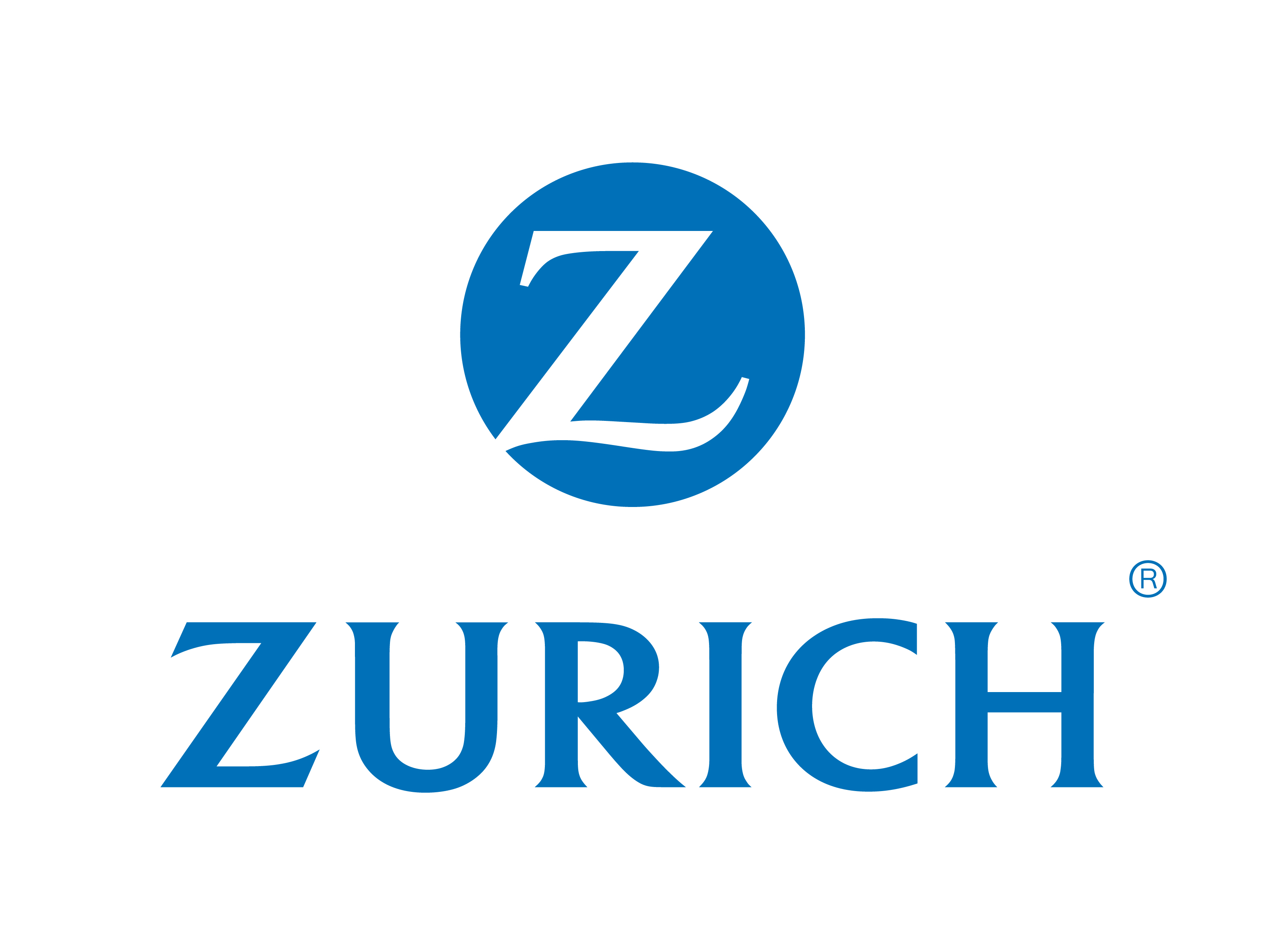 Zurich Vertical Blue Logo
