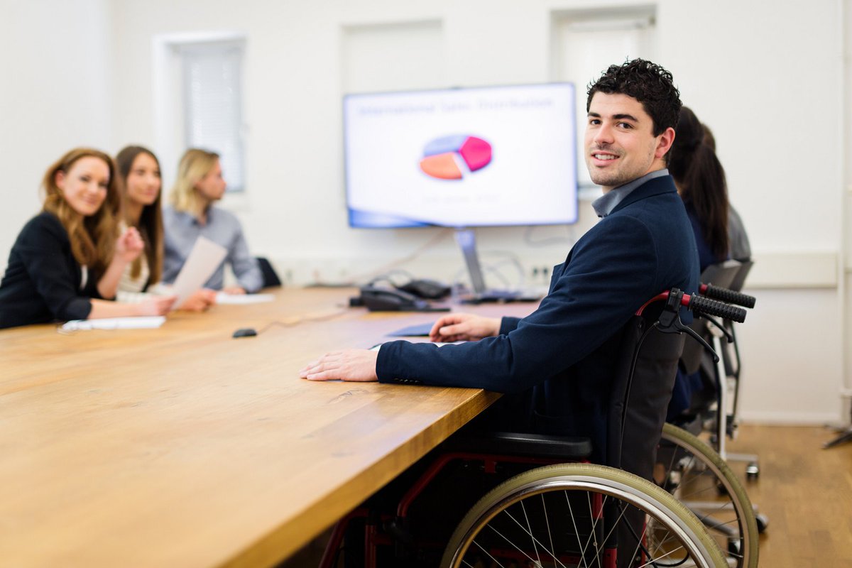 Man in wheelchair
