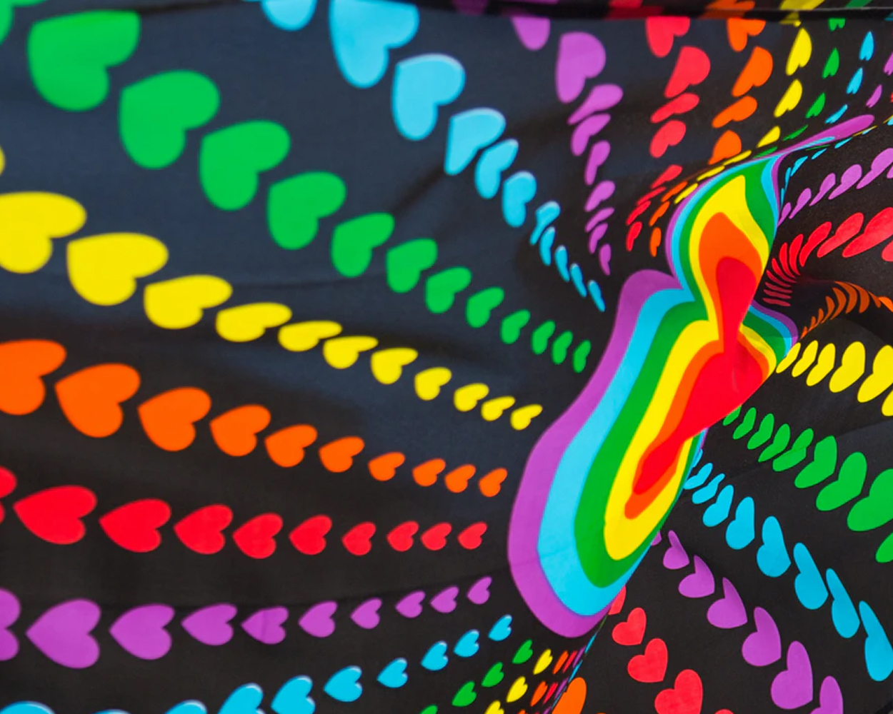 Rainbow hearts