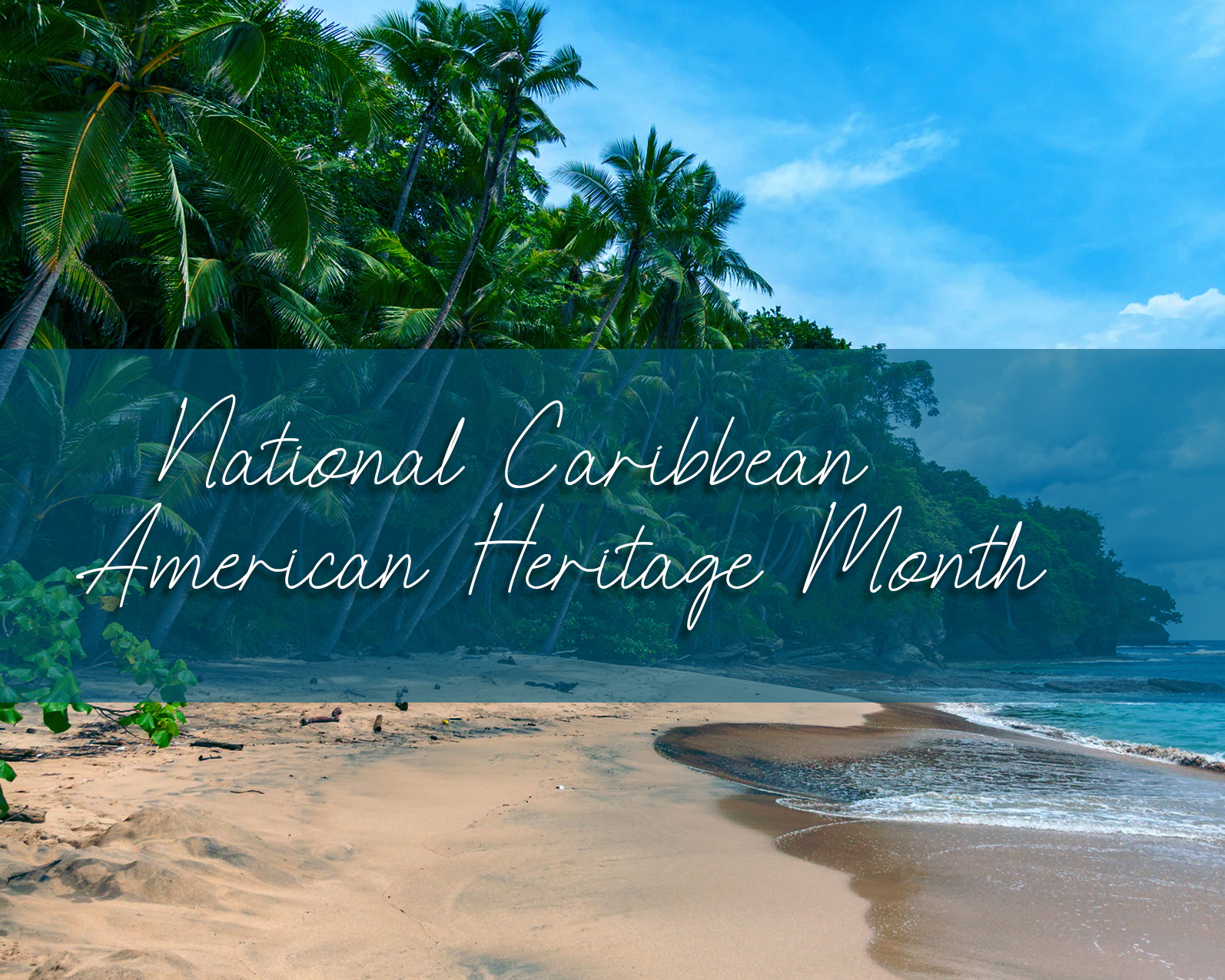 Caribbean beach and water