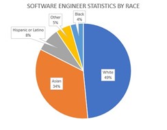 Software Engineer Statistics by Race