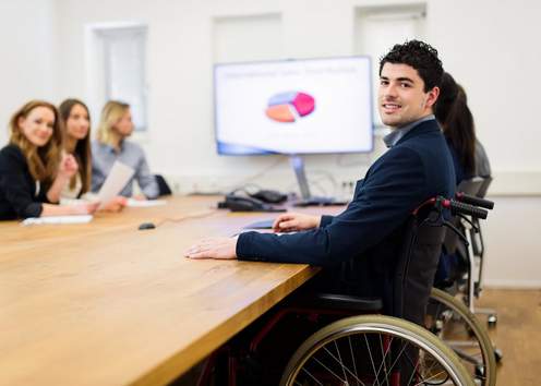 Man in wheelchair